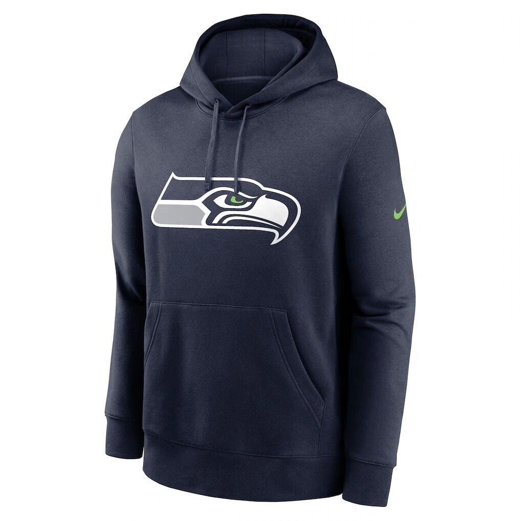 Seattle Seahawks Nike Primetime Club Logo Hoodie - College Navy