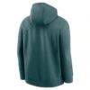 Philadelphia Eagles Nike Primetime Club Logo Hoodie - Midnight Green - Detail View