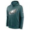 Philadelphia Eagles Nike Primetime Club Logo Hoodie - Midnight Green - Side View