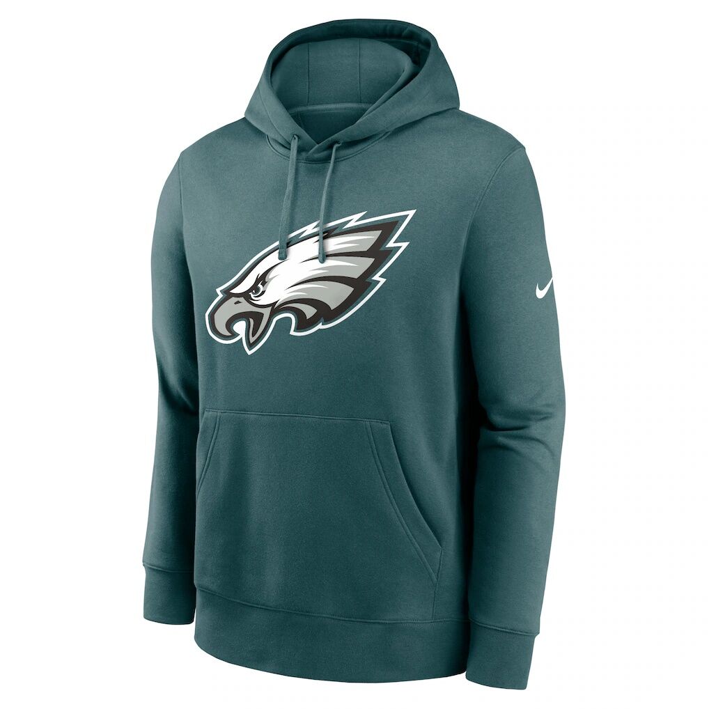 Philadelphia Eagles Nike Primetime Club Logo Hoodie - Midnight Green