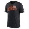 Cincinnati Bengals Nike Overlap Lockup Tri-Blend T-Shirt - Black - Side View