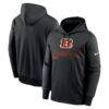 Cincinnati Bengals Nike Performance Pullover Hoodie - Black - Front View