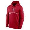 Tampa Bay Buccaneers Nike Performance Pullover Hoodie - Red - Side View