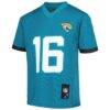 Trevor Lawrence Jacksonville Jaguars Youth Replica Jersey - Teal - Side View