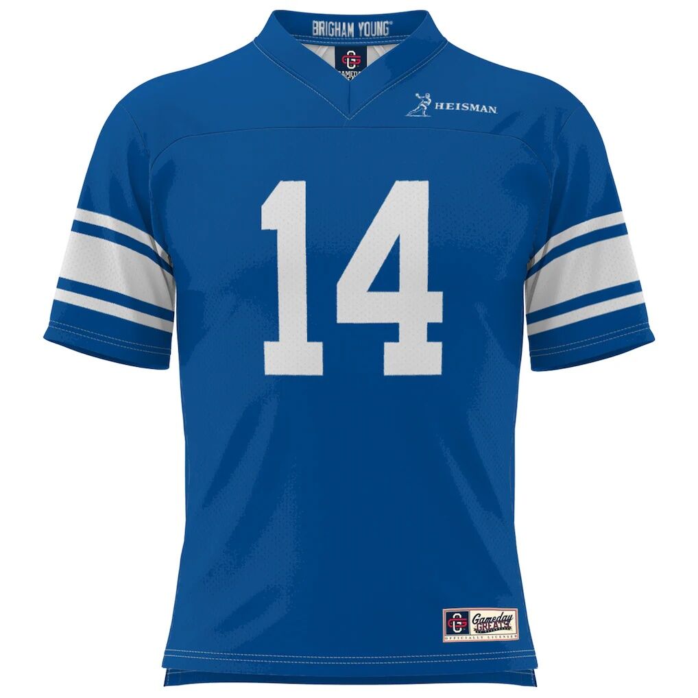 Ty Detmer BYU Cougars Heisman Football Jersey - Royal