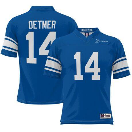 Ty Detmer BYU Cougars Youth Heisman Football Jersey - - Front View