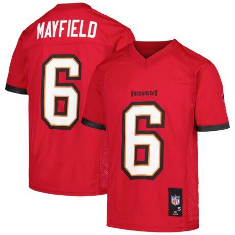 Baker Mayfield Tampa Bay Buccaneers Youth Replica Jersey - Red - Front View