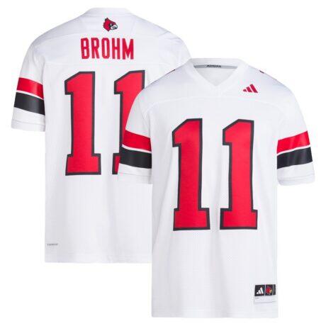 Jeff Brohm Louisville Cardinals adidas Football Icon Premier Jersey - White - Front View
