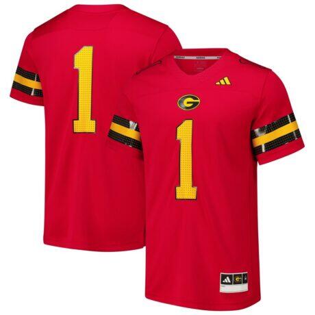 #1 Grambling Tigers adidas Premier Strategy Jersey - Red - Front View