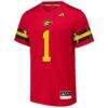 #1 Grambling Tigers adidas Premier Strategy Jersey - Red - Side View
