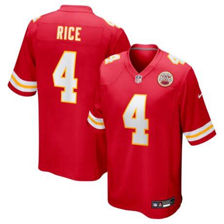 Rashee Rice Kansas City Chiefs Nike Game Jersey - Red - Front View