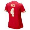 Rashee Rice Kansas City Chiefs Nike Women's Game Jersey - Red - Detail View