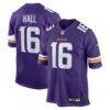 Jaren Hall Minnesota Vikings Nike Game Jersey - Purple - Front View