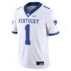 #1 Kentucky Wildcats Nike Game Jersey - White - Side View