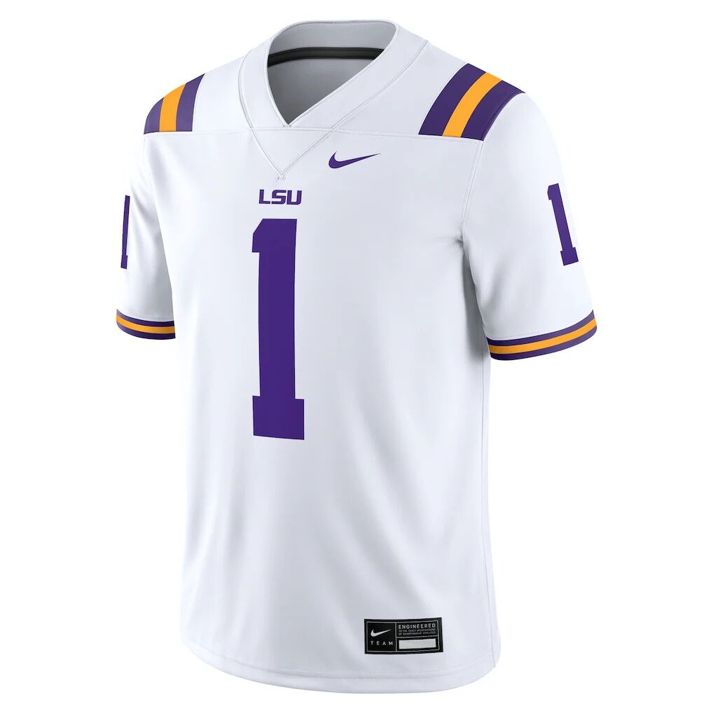 #1 LSU Tigers Nike Game Jersey