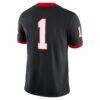 Georgia Bulldogs Nike Alternate Game Jersey - Black - Detail View