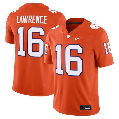 Trevor Lawrence Clemson Tigers Nike Alumni Game Jersey - Orange - Front View