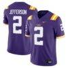 Justin Jefferson LSU Tigers Nike Alumni Game Jersey - Purple - Front View