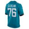 Ezra Cleveland Jacksonville Jaguars Nike Game Jersey - Teal - Detail View