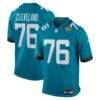 Ezra Cleveland Jacksonville Jaguars Nike Game Jersey - Teal - Front View