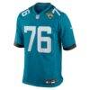 Ezra Cleveland Jacksonville Jaguars Nike Game Jersey - Teal - Side View