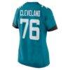 Ezra Cleveland Jacksonville Jaguars Nike Women's Game Jersey - Teal - Detail View