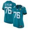 Ezra Cleveland Jacksonville Jaguars Nike Women's Game Jersey - Teal - Front View