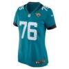 Ezra Cleveland Jacksonville Jaguars Nike Women's Game Jersey - Teal - Side View