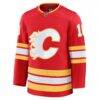 Jonathan Huberdeau Calgary Flames Fashion7 Home Premium Jersey - Red - Side View