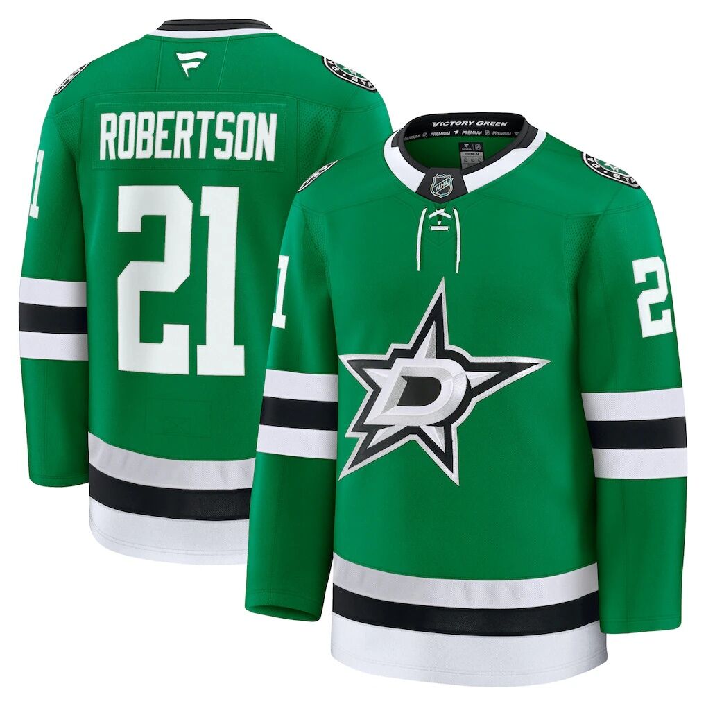 Jason Robertson Dallas Stars Fashion7 Home Premium Jersey - Kelly Green
