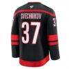 Andrei Svechnikov Carolina Hurricanes Fashion7 Home Premium Jersey - Black - Detail View