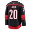 Sebastian Aho Carolina Hurricanes Fashion7 Home Premium Jersey - Black - Detail View