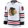 Connor Bedard Chicago Blackhawks Fashion7 Away Premium Jersey - White - Side View