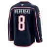 Zach Werenski Columbus Blue Jackets Fashion7 Home Premium Jersey - Navy - Detail View
