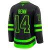 Jamie Benn Dallas Stars Fashion7 Alternate Premium Jersey - Black - Detail View