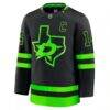 Jamie Benn Dallas Stars Fashion7 Alternate Premium Jersey - Black - Side View