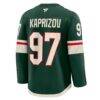 Kirill Kaprizov Minnesota Wild Fashion7 Home Premium Jersey - Green - Detail View