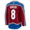 Cale Makar Colorado Avalanche Fashion7 Home Premium Jersey - Burgundy - Detail View