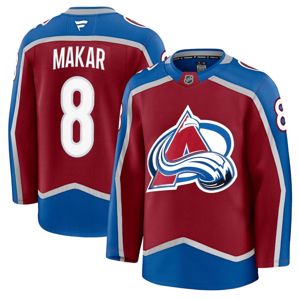 Cale Makar Colorado Avalanche Fashion7 Home Premium Jersey - Burgundy