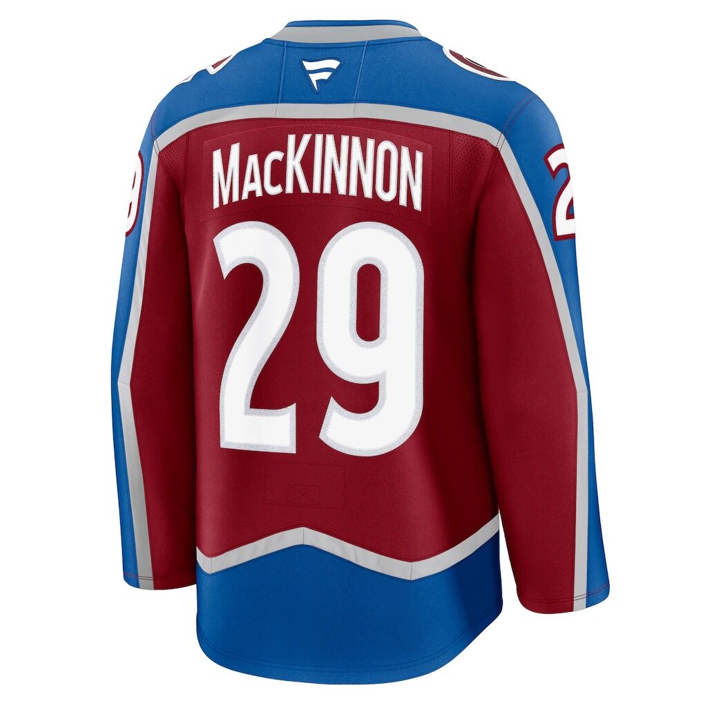 Nathan MacKinnon Colorado Avalanche Fashion7 Home Premium Jersey - Burgundy