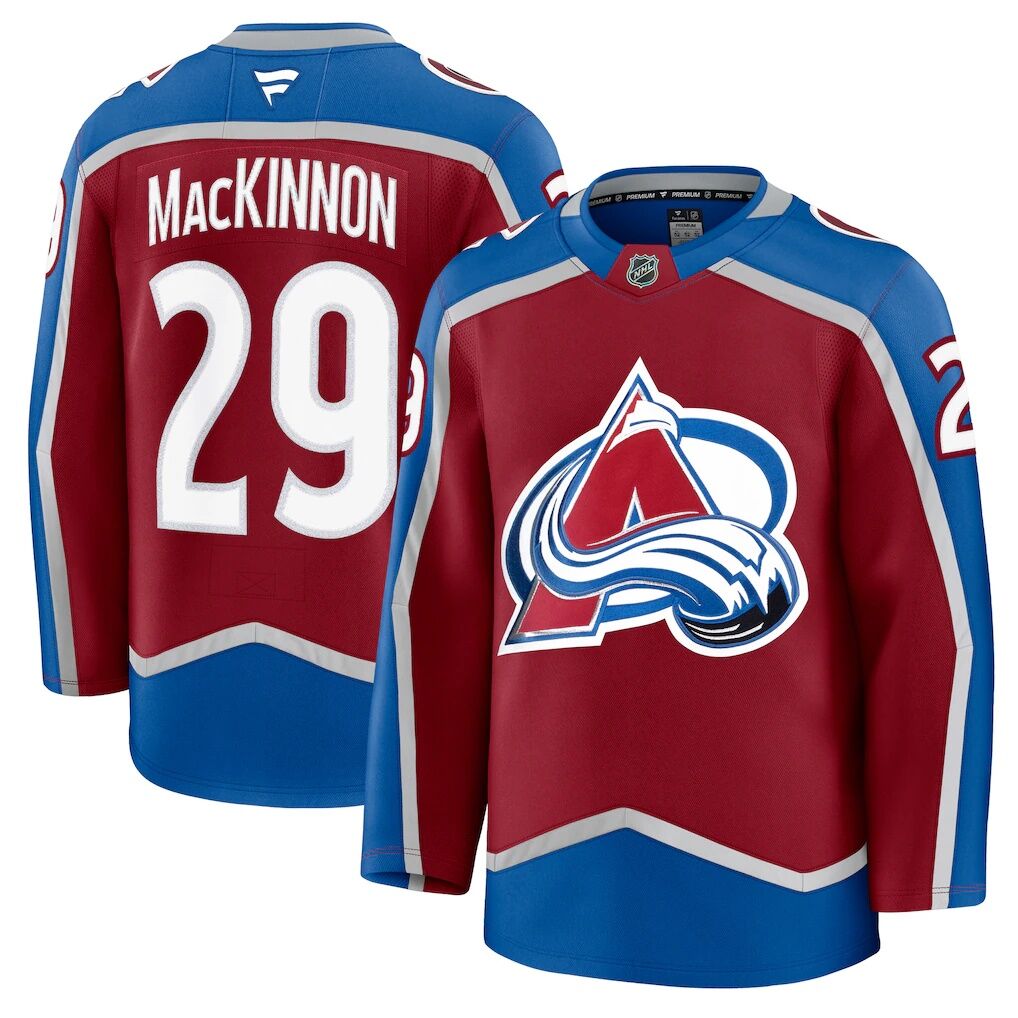 Nathan MacKinnon Colorado Avalanche Fashion7 Home Premium Jersey - Burgundy