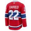 Cole Caufield Montreal Canadiens Fashion7 Home Premium Jersey - Red - Detail View