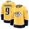 Filip Forsberg Nashville Predators Fashion7 Home Premium Jersey - Gold - Front View