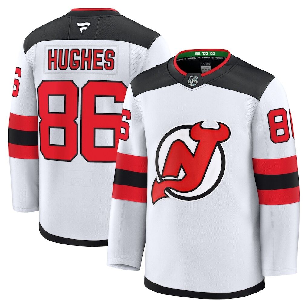 Jack Hughes New Jersey Devils Fashion7 Away Premium Jersey