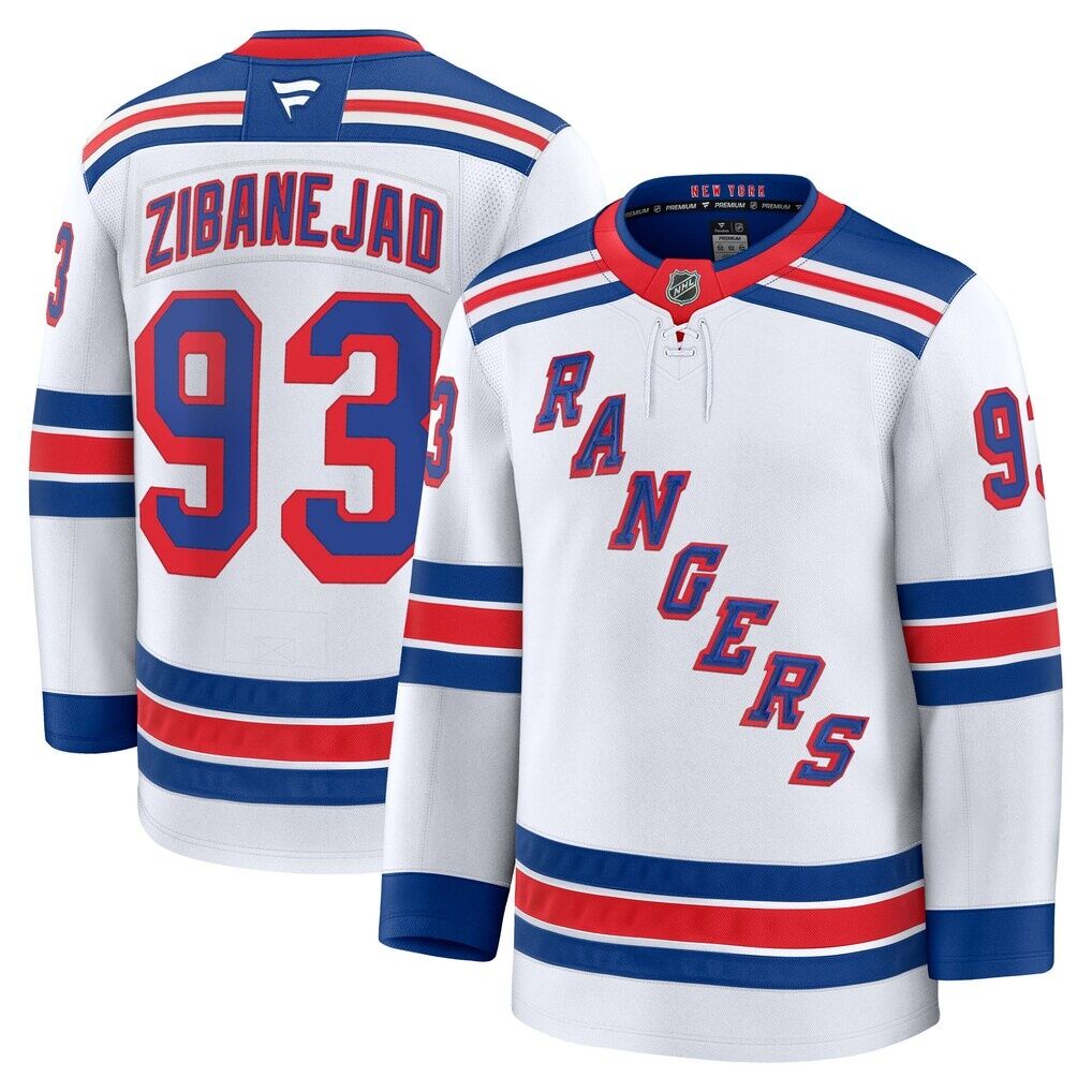 Mika Zibanejad New York Rangers Fashion7 Away Premium Jersey
