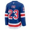 Adam Fox New York Rangers Fashion7 Home Premium Jersey - Blue - Detail View