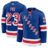Adam Fox New York Rangers Fashion7 Home Premium Jersey - Blue - Front View