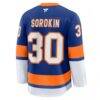 Ilya Sorokin New York Islanders Fashion7 Home Premium Jersey - - Detail View