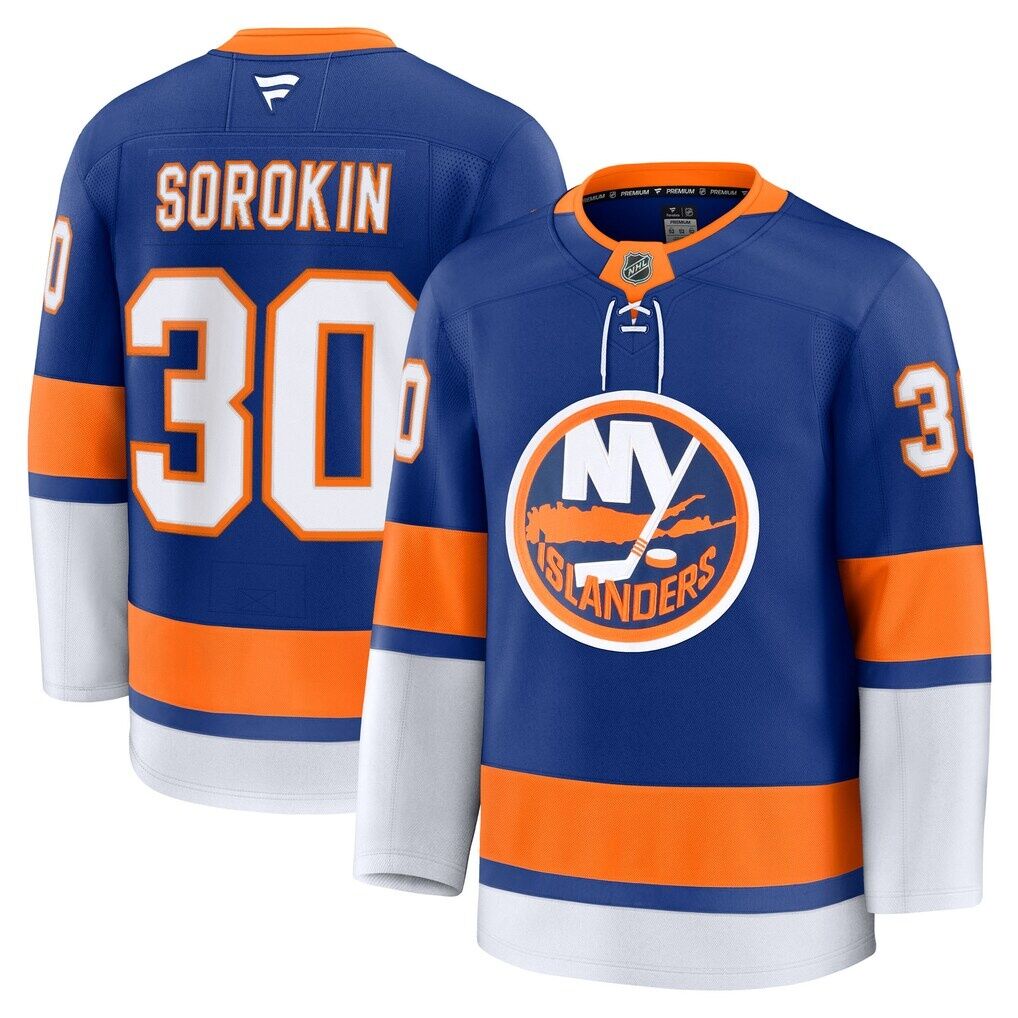 Ilya Sorokin New York Islanders Fashion7 Home Premium Jersey - Royal