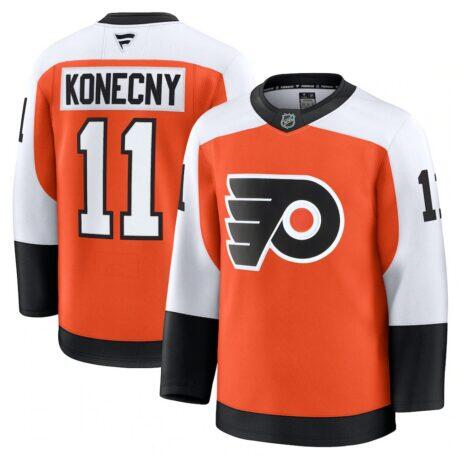 Travis Konecny Philadelphia Flyers Fashion7 Home Premium Jersey - - Front View